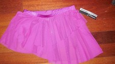NWT Ladies Medium P843 Mesh dance skirt Magenta Body wrappers Mesh asymmetrical