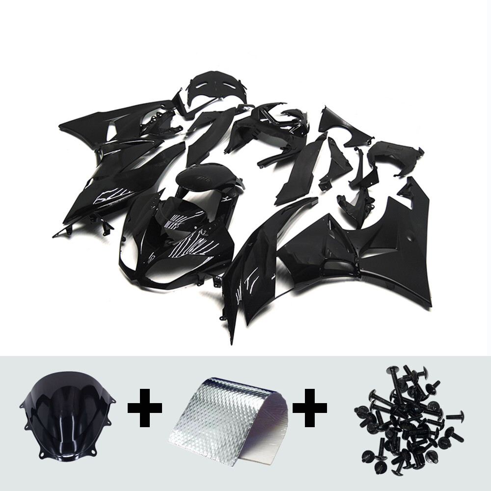 Ying出品画面 09-12 Kawasaki Ninja ZX6R Headlight Trim Fairing Cover Panel 55028