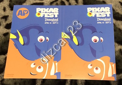 Disney Sticker DCA Pixar Fest AP Exclusive Finding Nemo Dory Stickers