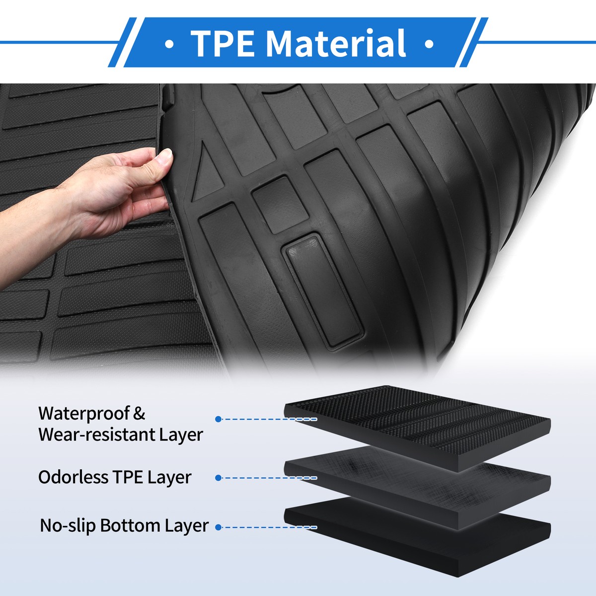 Rear Trunk Cargo Floor Tray Boot Liner Mat For VW Jetta