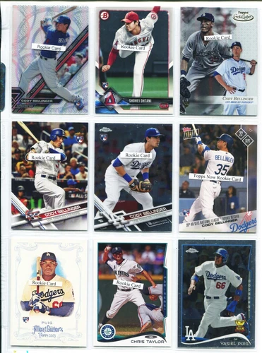 Los Angeles Dodgers Ohtani, Bellinger, Buehler, Verdugo, 189 Rookie Card Lot #B