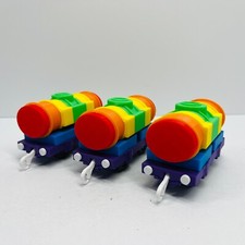 Custom TrackMaster Plarail Compatible Rainbow Tanker Train for Thomas READ
