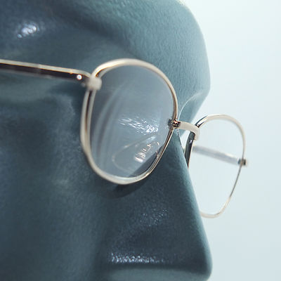 Reading Glasses Basic No Fuss Simple Metal Gold Frame Lens Power +2.75