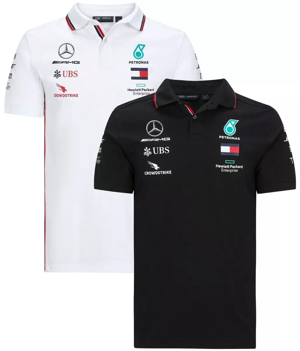  Mercedes AMG Petronas F1 Men's Classic Polo Shirt Black :  Sports & Outdoors