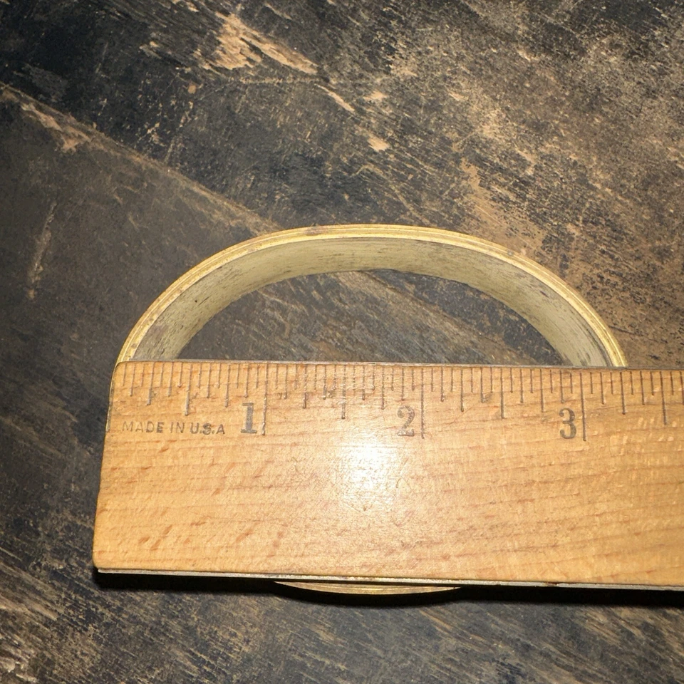 Print Block “ Border “ Oval Shape, Brass. - Image 3 of 4