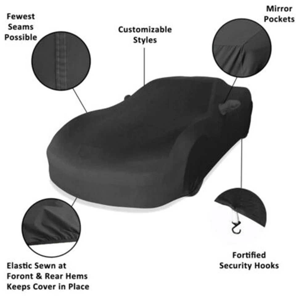 Cubierta interior suave elástica para coche impermeable polvo personalizada para Lamborghini Aventador Foto 3 de 4