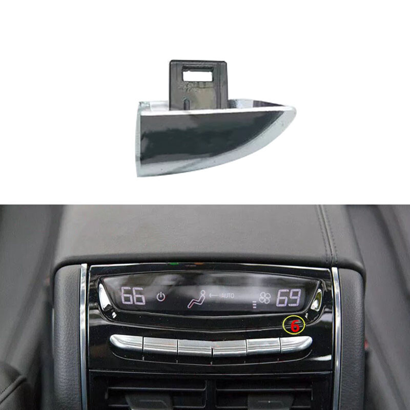 Rear Row A/C Control Adjust Switch Button Cover NO.6 For Cadillac XT5 XT6 CT6