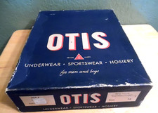 VINTAGE CIRCA 1940'S OTIS MENS AND BOYS UNDERWEAR  HOSIERY BOX ONLY