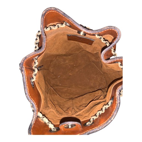 Patricia Nash Civetta Leather Drawstring Bag - Tan (693126) RETAIL $199.00 - Picture 12 of 13