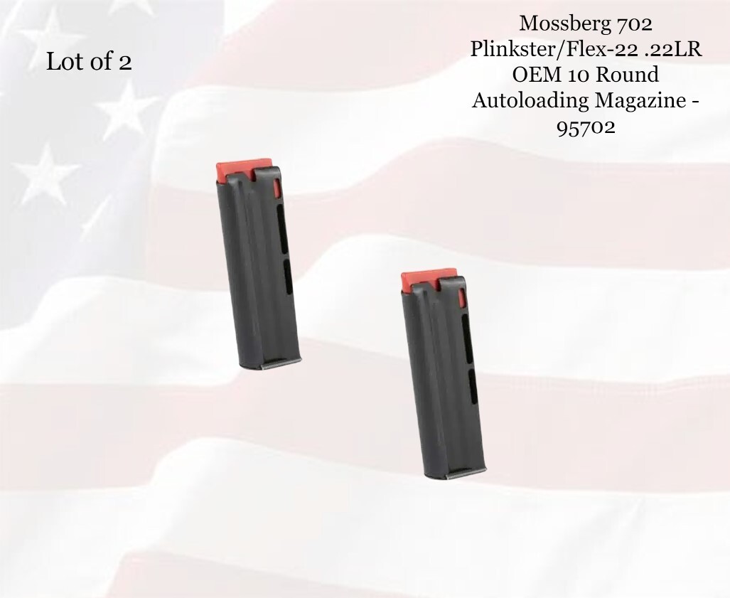 LOT of (2) Mossberg 702 Plinkster/Flex22 .22LR OEM 10rd Autoload