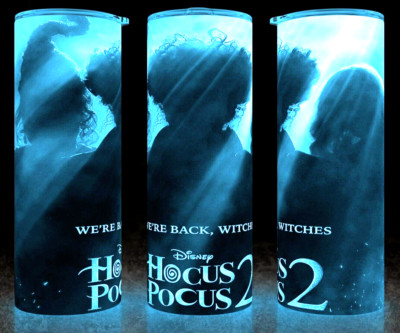 Glow in the Dark  Hocus Pocus 2  We're Back Witches Cup Mug Tumbler 20oz