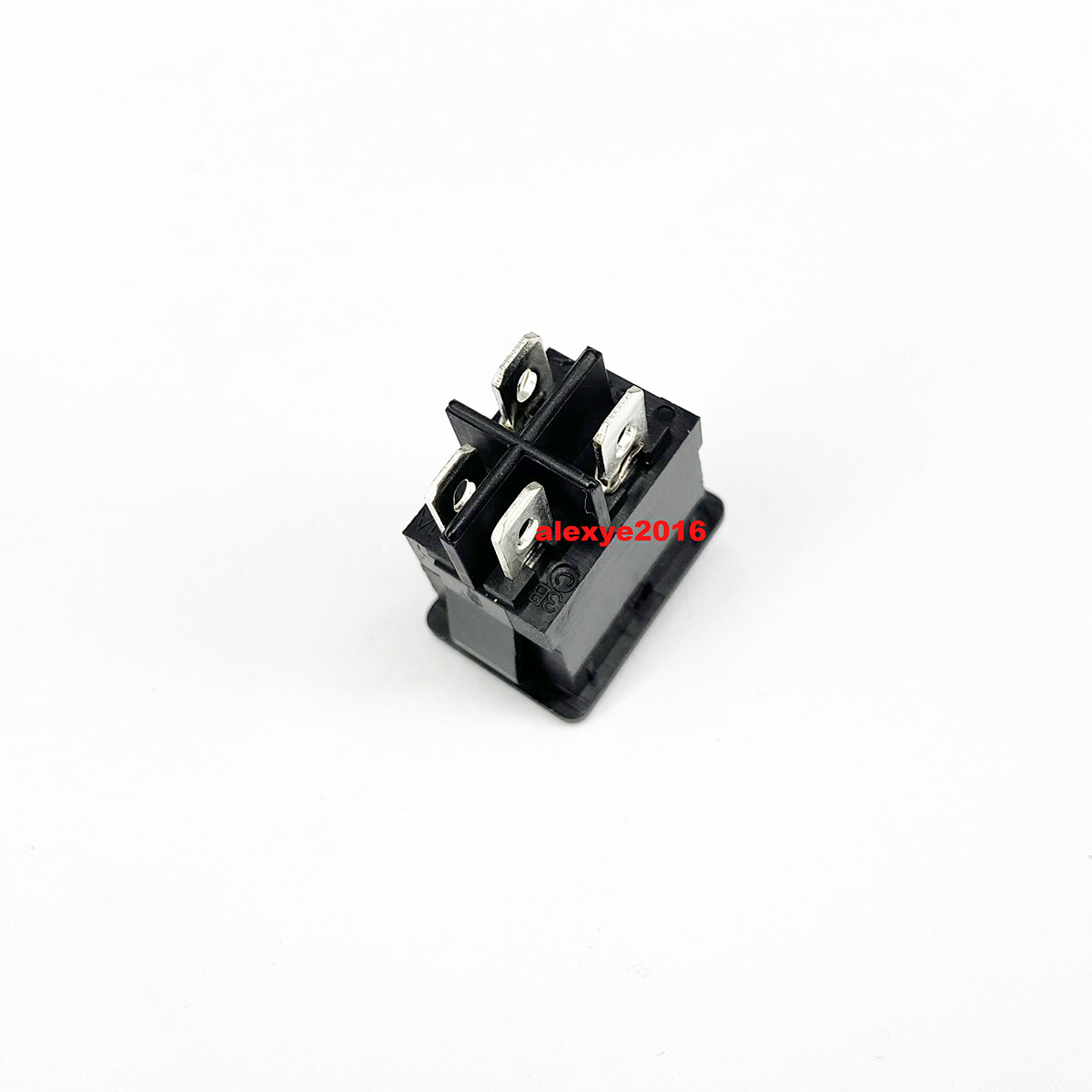Interrupteur Bascule RONG FENG RF-1003 - 4 Broches, 2 Positions, 10A 250VAC, Lampe Rouge
