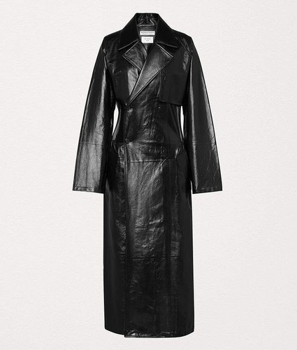 BOTTEGA VENETA Leather Trench Coat in Black Size IT 40 - $9,840 - Picture 19 of 20