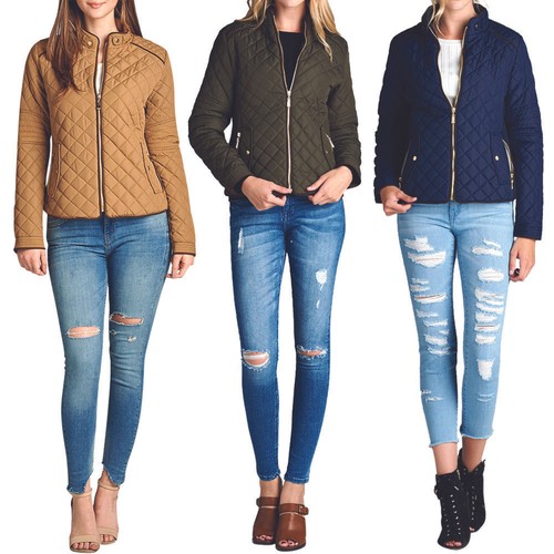 FASHION BOOMY Women's Quilted Padding 