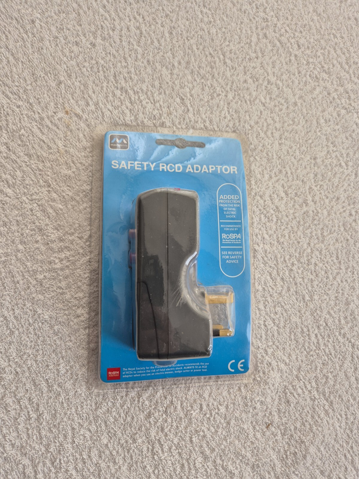 Masterplug RCD Safety Adaptor Plug Socket Adapter