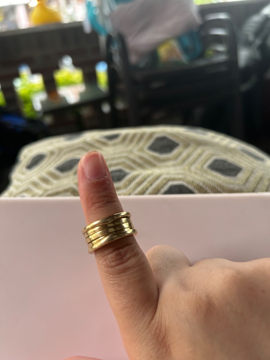 Bvlgari ❣️18Kゴールドリング 18k yellow gold bulgari b zero ring | eBay