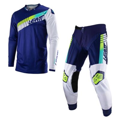 Leatt Combo Kit 4.5 Lite Blue Jersey & Hosen Motocross MX Enduro Quad ATV