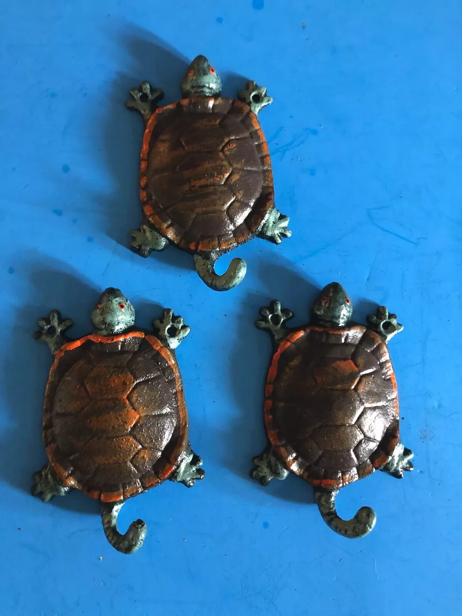 Set Of 3 Turtle Tail Wall Hooks Towel Hooks Bath Decor Porch