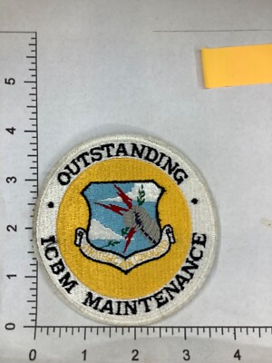 VINTAGE USAF OUTSTANDING ICBM MAINTENANCE SQUADRON PATCH | eBay