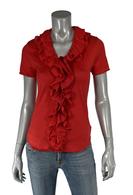 ralph lauren ruffle blouse
