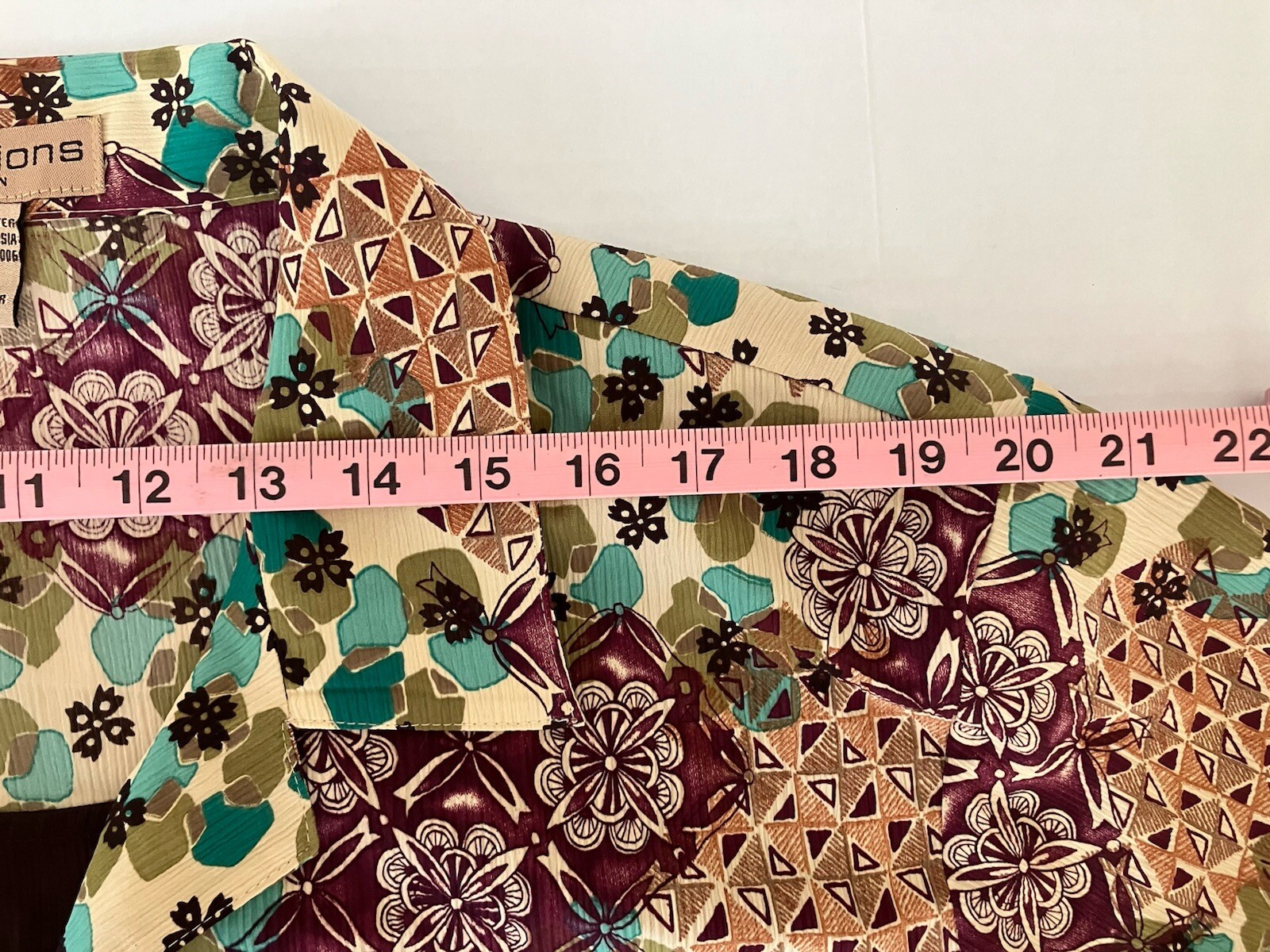 Notations Blouse Women's 3X Polyester Multicolor … - image 5