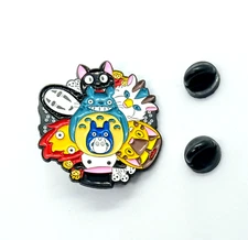 STUDIO GHIBLI PIN Hayao Miyazaki Anime Movies Gift Enamel Lapel Brooch