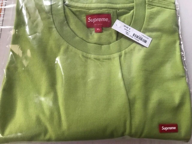 Tee shirt Supreme S/S 19 petite boîte logo BOGO citron vert épuisé taille XL