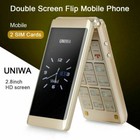 2.8" NEW Unlocked Luxury Dual Screen Mobile Phonee Dual Sim Flip GSM Big Button