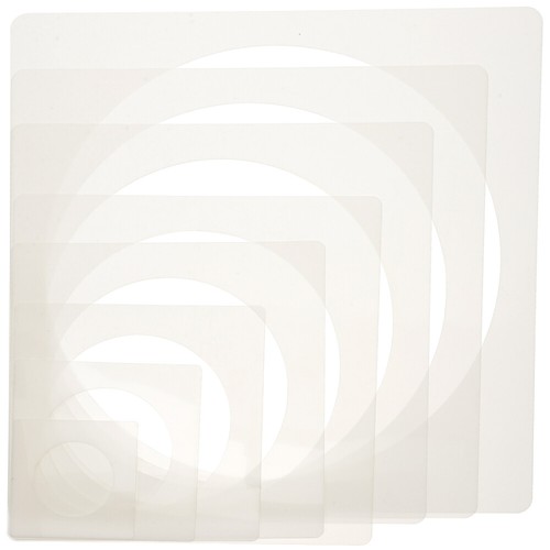 8 Pcs Drawing Template Office Circle Templates Stencils Decoration
