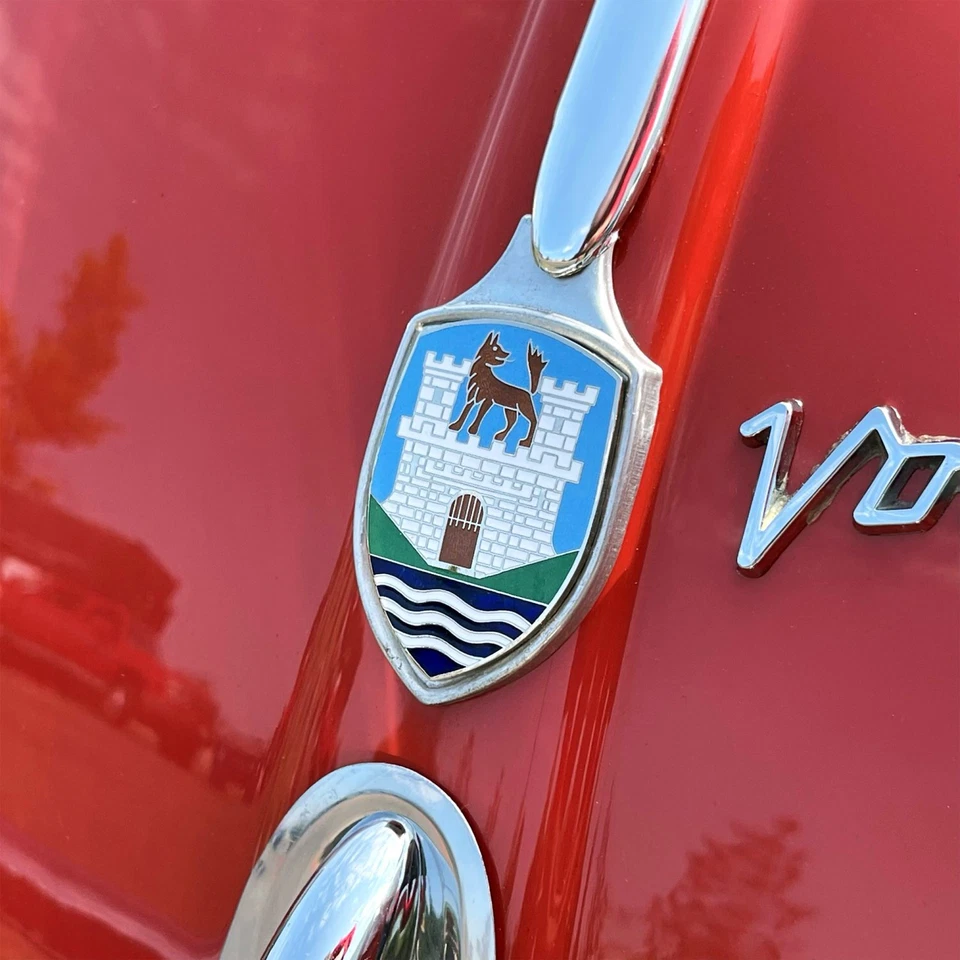 Emblema de escudo insignia capó VW Wolfsburg para Volkswagen Beetle tipo 1 1954-1959 Foto 2 de 4