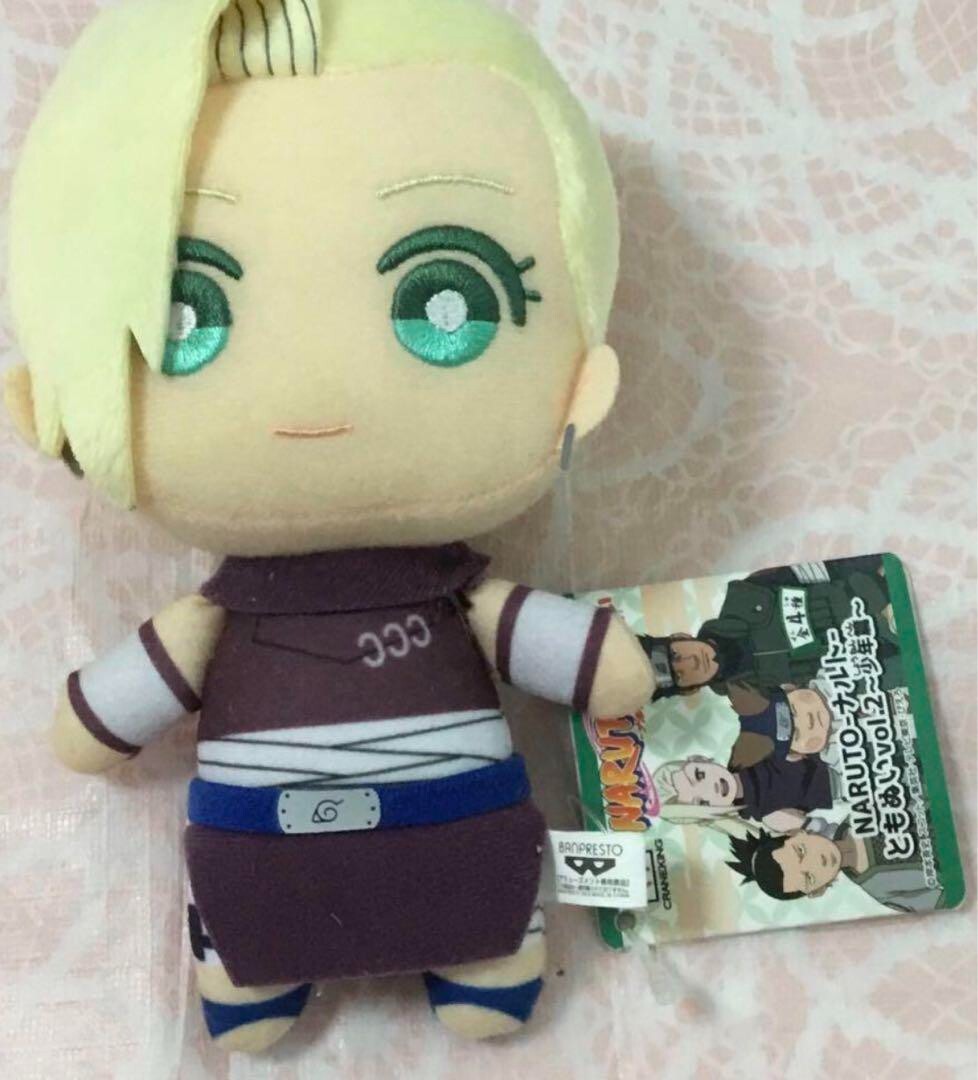 NARUTO BANPRESTO Tomonui Yamanaka Ino Plush Doll Mascot Stuffed JAPAN