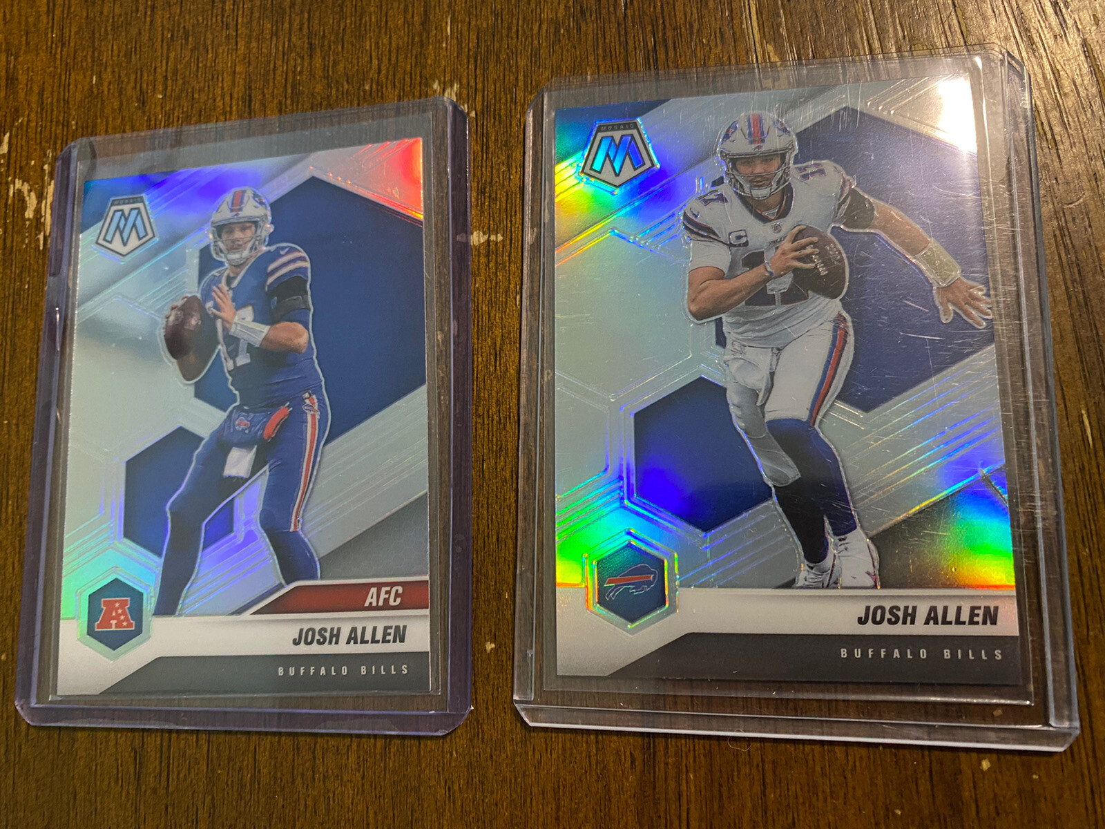 2021 Panini Mosaic Josh Allen Silver Prizm #26 Bills Football Cards Refractors