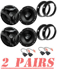 JVC 300 Watt 6.5" Front & Rear Car Replacement Speakers for 1998-2013 Volkswagen