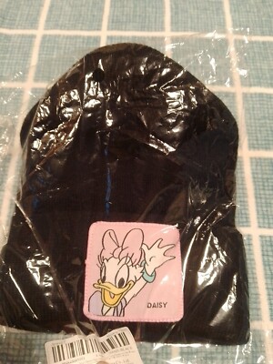 Daisy Duck Disney Beanie New Black Free Postage