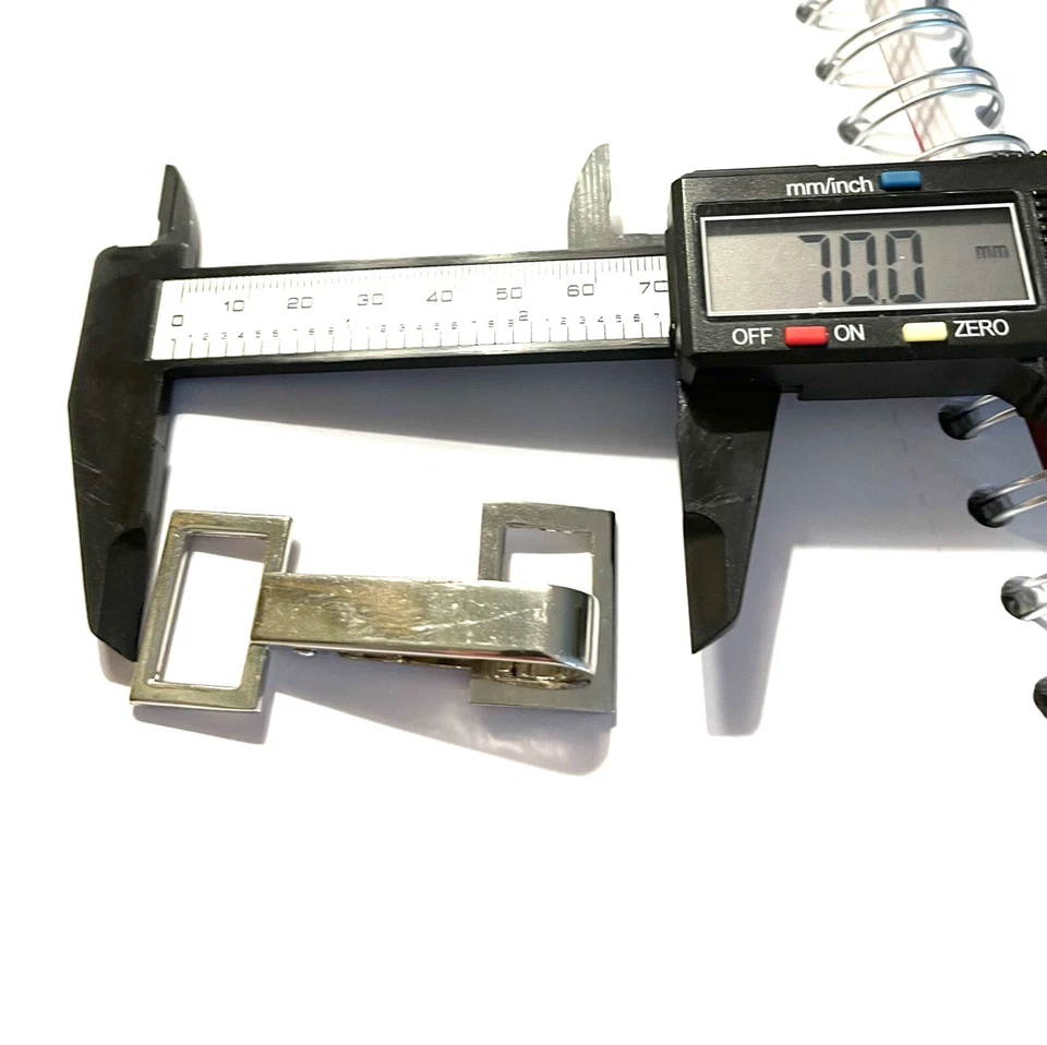 1pcs Silver Chrome Rectangle Quick Release Cloak Clasp Suits 20mm Strap - Image 2 of 4