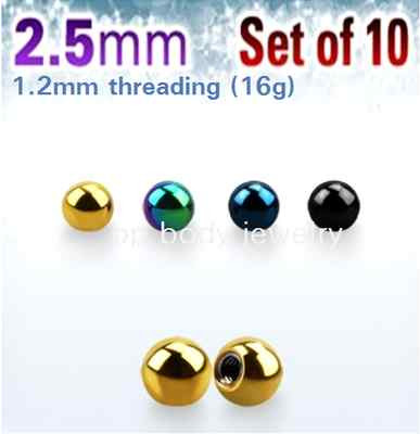 Threadless Push-In Faceted Ball Ends Horseshoe Circular Barbell - F-13 - Foto 13