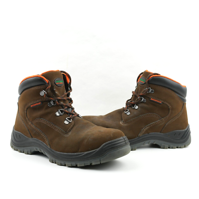 Hytest Work Boots Mens 8.5 W Knox K13751 Lace Up Steel Toe 