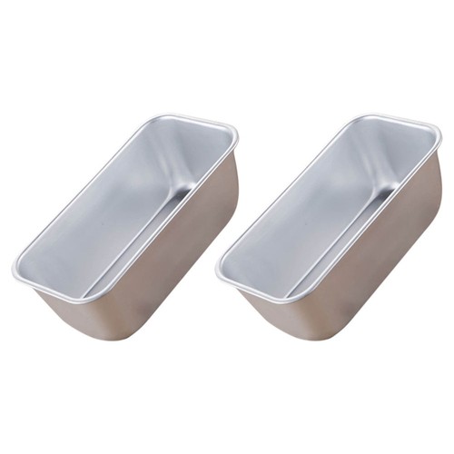 2 Pcs Rectangular Baking Dish Meatloaf Breads Mold Homemade Cake Pan - 第 11/12 張圖片