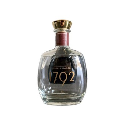 1792 Kentucky Straight Bourbon Whiskey Small Batch 750ml Empty Bottle Cork Top