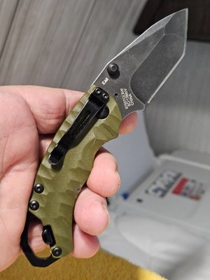 Kershaw 8750TOLBW Shuffle II Pocket Knife Manual Open Liner Lock Tanto Blade