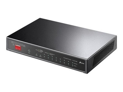 TP-LINK 10-Port Gigabit Desktop Switch 8-Port 1 Gbps Power over Ethernet RJ-45