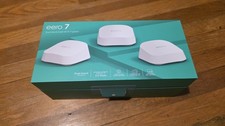 Eero 7 Dual-Band Mesh Wi-Fi Router 4 Pack with Outdoor 7 Access Point  injector