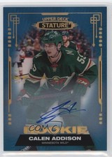 2021-22 Upper Deck Stature Rookies Blue Auto 5/10 Calen Addison #113 Auto 11yl
