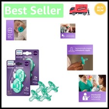 Philips Soothie 100 Silicone Orthodontic Pacifiers - 4 Pack for Newborns 0-3m