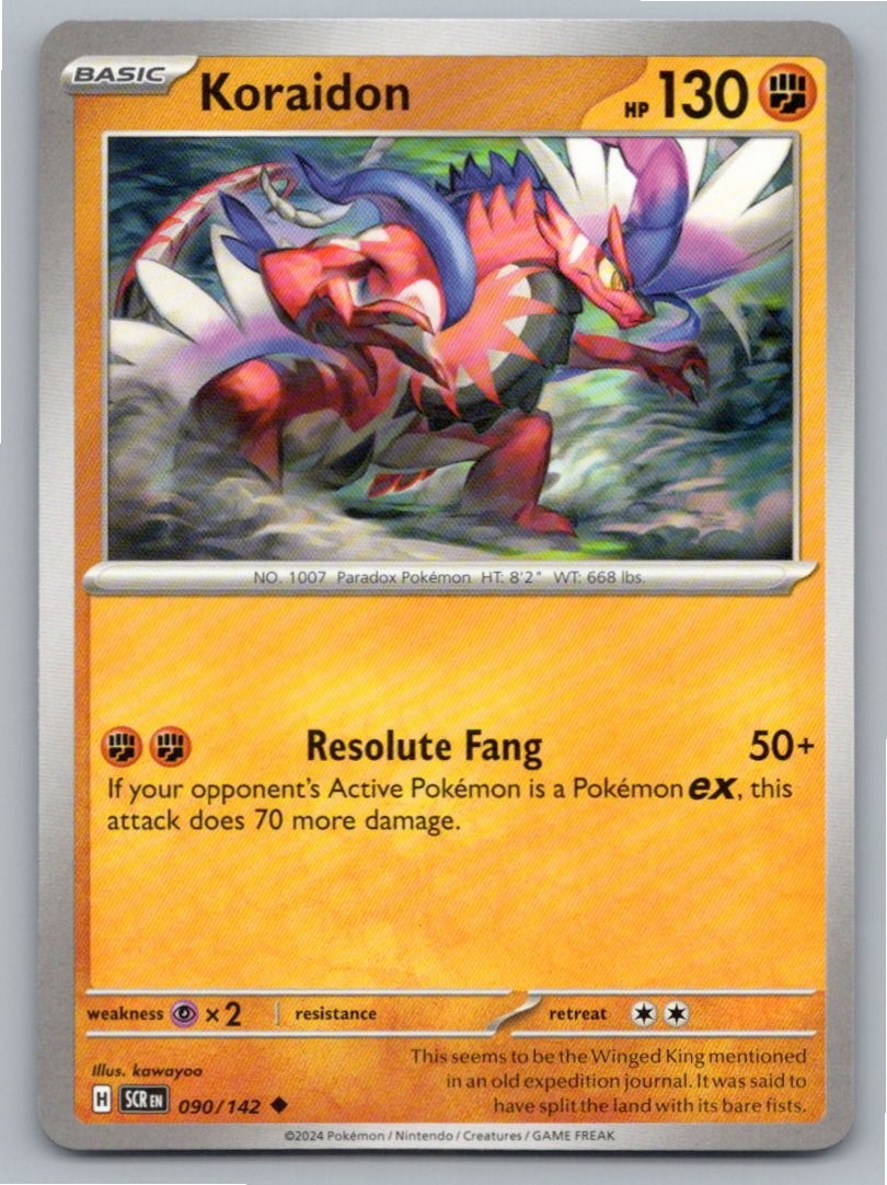 2024 POKEMON KORAIDON STELLAR CROWN 90/142 UNCOMMON NM A36315 FREE S&H
