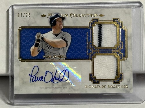 Paul O’Neill Auto Game Used /25 Topps Museum Collection 2014 NY Yankees SSD-PO