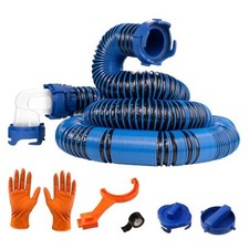 10FT Heavy-Duty RV Black Tank Hose, Sewer Hose for RV 10 FT RV Sewer Hose