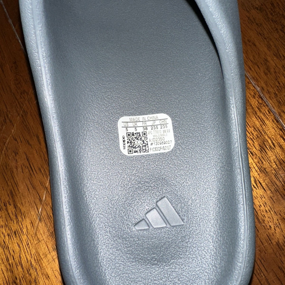 Authentic Adidas Yeezy Slide Slate Grey ID2350 Size 5 Granite