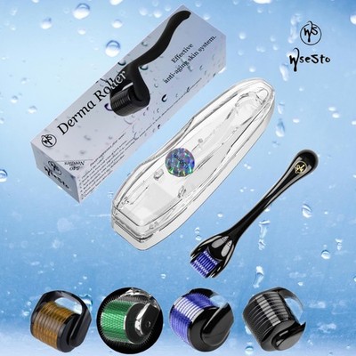 WseSto Dermaroller 540 Titan Nadeln Anti Aging Gesicht Hautpflege Bartwuchs Neu