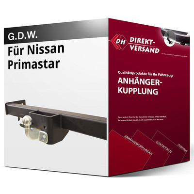 Für Nissan Primastar Typ X82 (G.D.W.) Anhängerkupplung starr neu